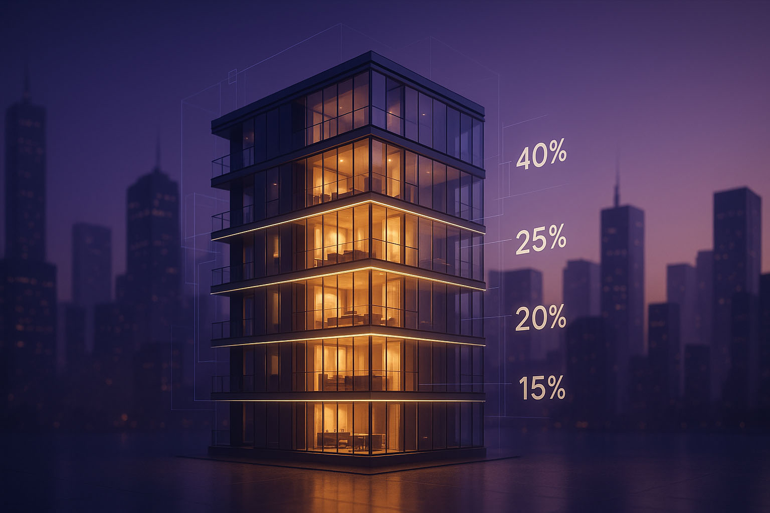 A diagram explaining fractional property ownership.